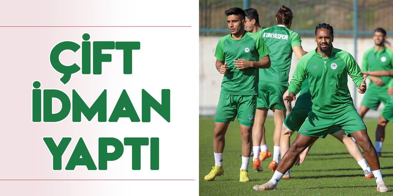 Konyaspor, çift antrenman yaptı