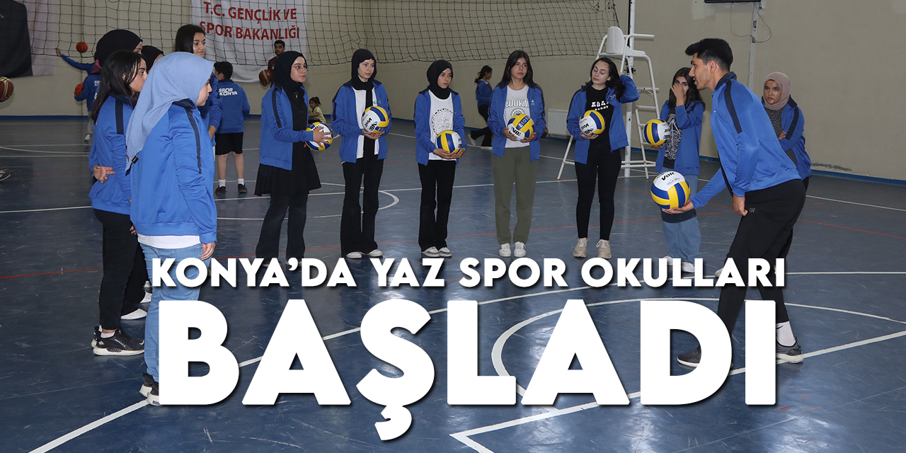Konya'nın 28 ilçesinde Yaz Spor Okulları başladı