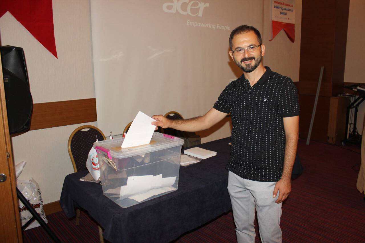 Hekim Birliği Güney İç Anadolu Şubesi’nde seçim heyecanı yaşandı