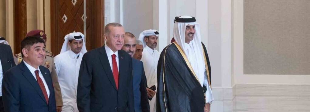Katar Emiri Al Thani: “Sevgili kardeşim Cumhurbaşkanı Recep Tayyip Erdoğan’ı Doha’da ağırlamaktan memnuniyet duydum”