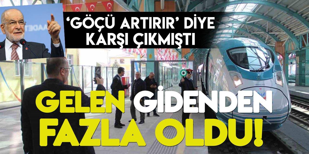 Yüksek Hızlı Tren ile Sivas’a insan akını yaşandı! Karamollaoğlu'nun sözleri akla geldi!
