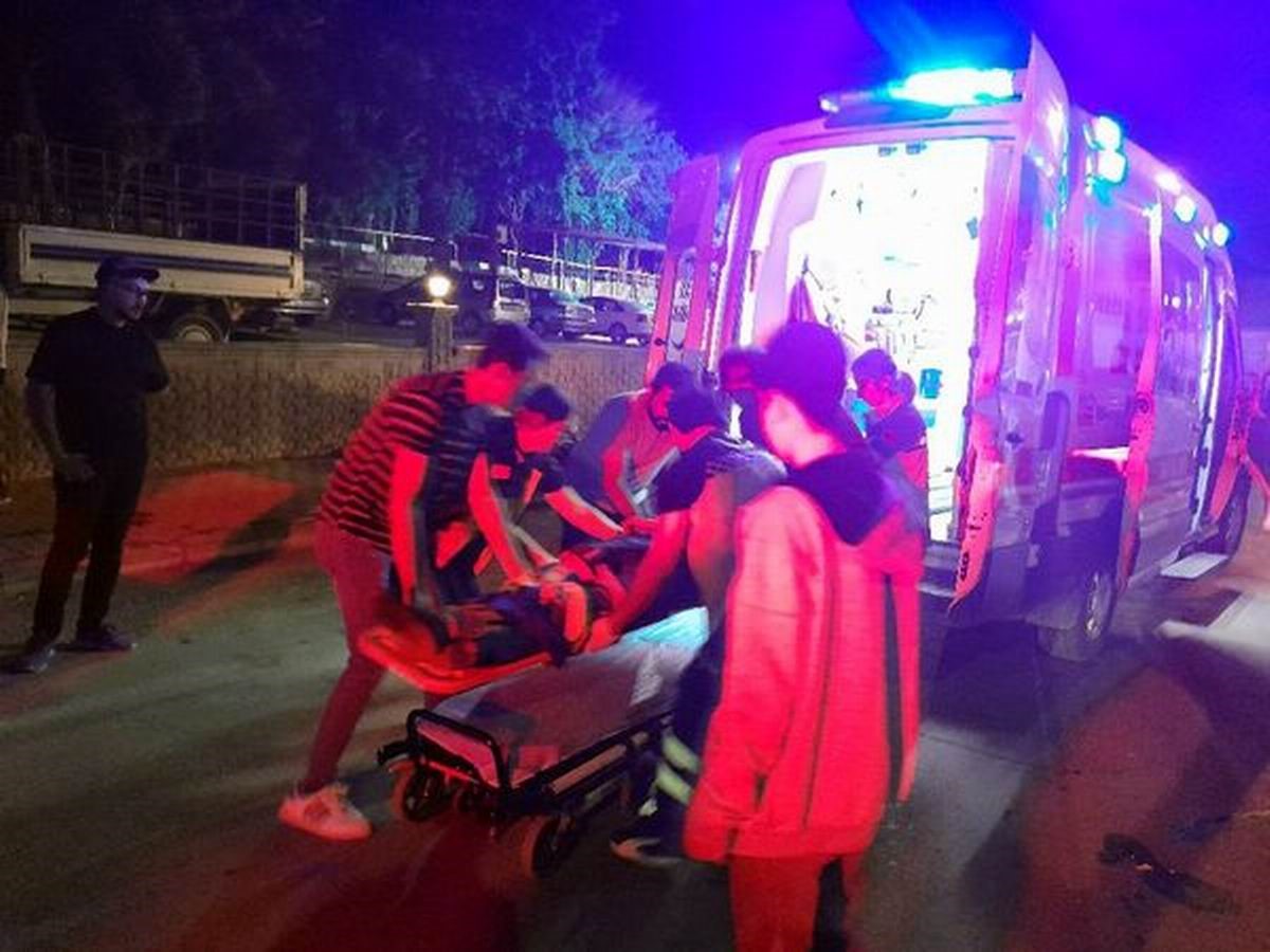 Konya'da motosikletten düşen genç hastanelik oldu