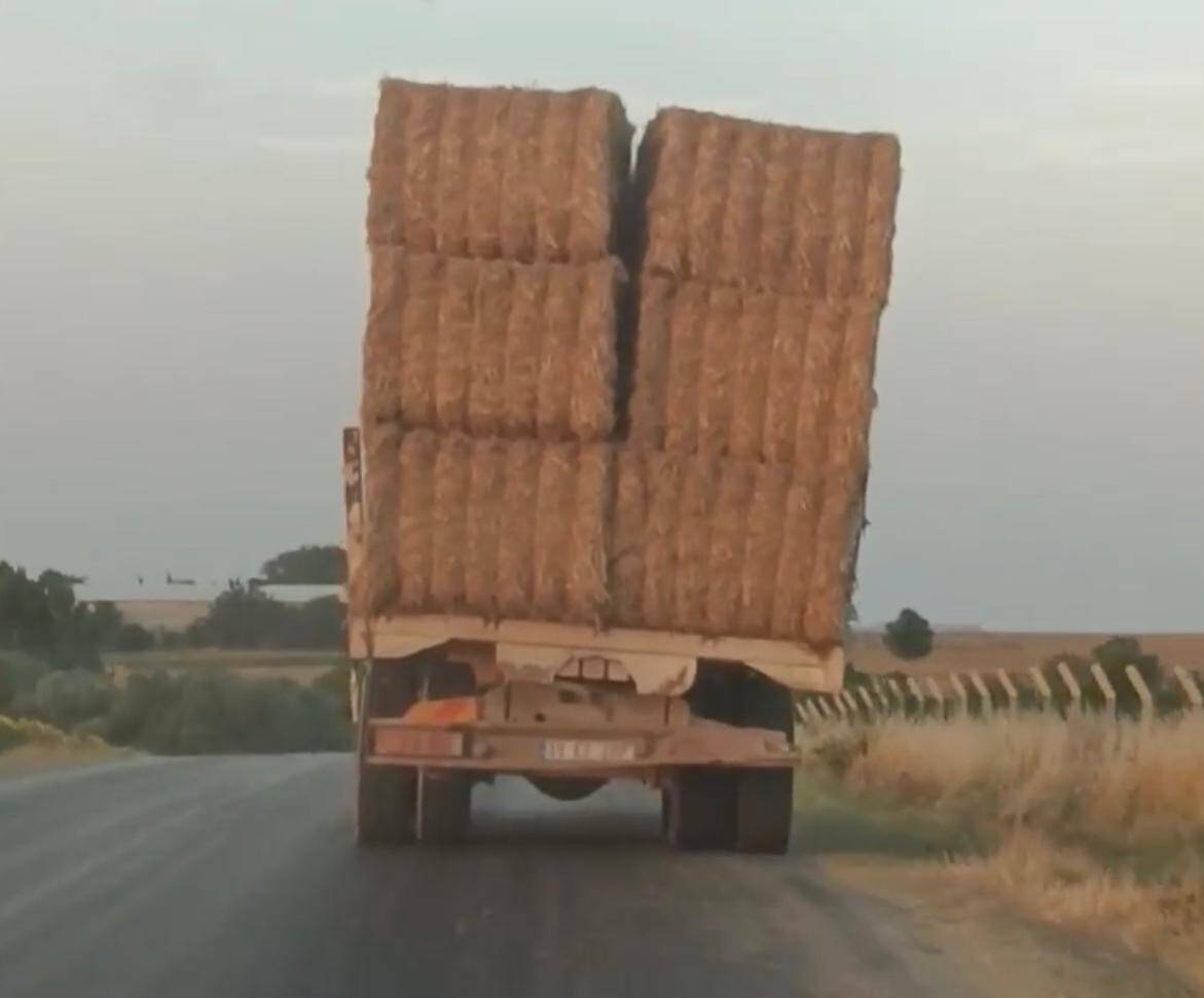 Saman yüklü kamyonun tehlikeli yolculuğu