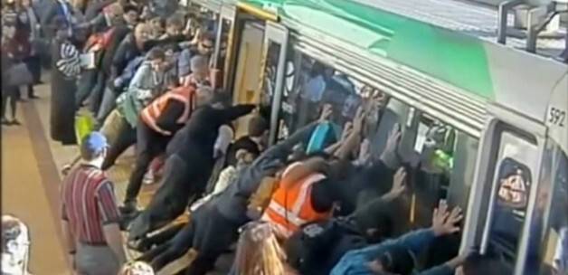 METRODA İNANILMAZ KURTULUŞ! -VİDEO-