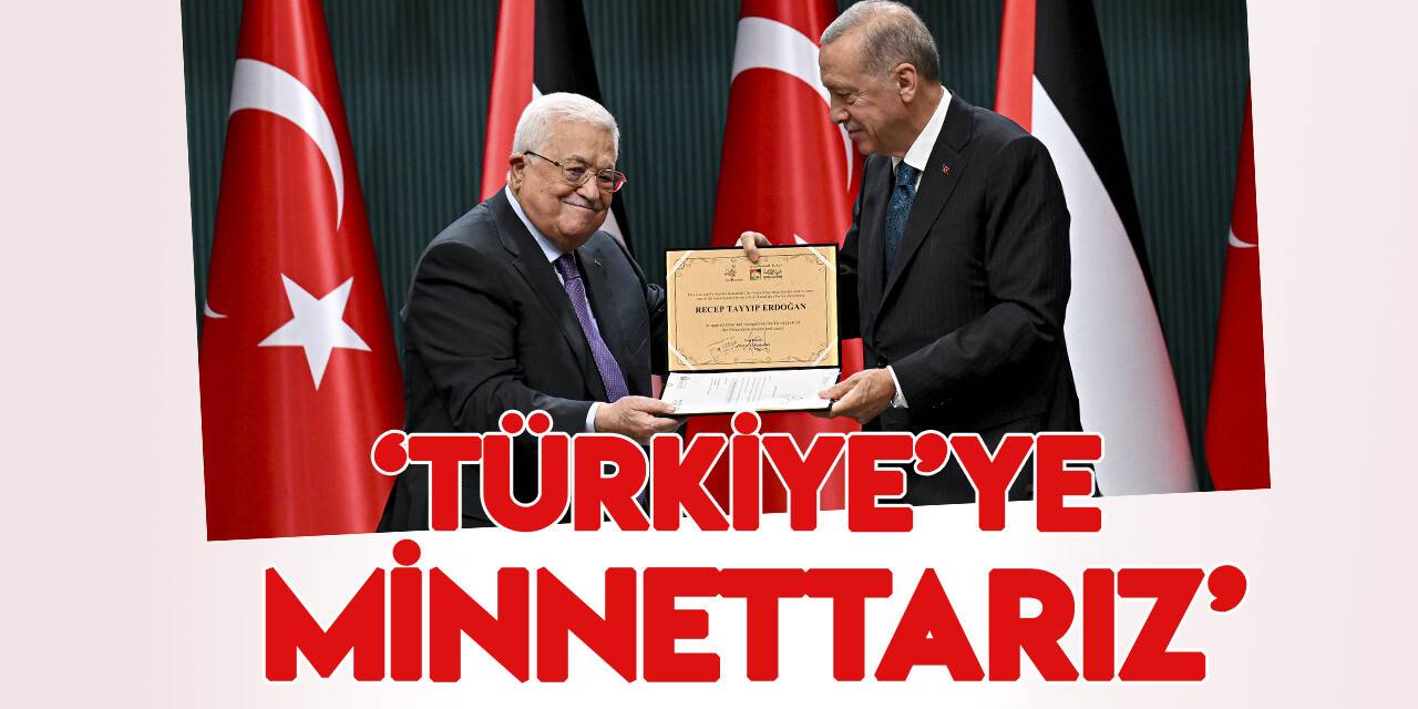 Filistin Devlet Başkanı Abbas: Cumhurbaşkanı Erdoğan'a, Türk devletine ve Türk halkına minnettarız