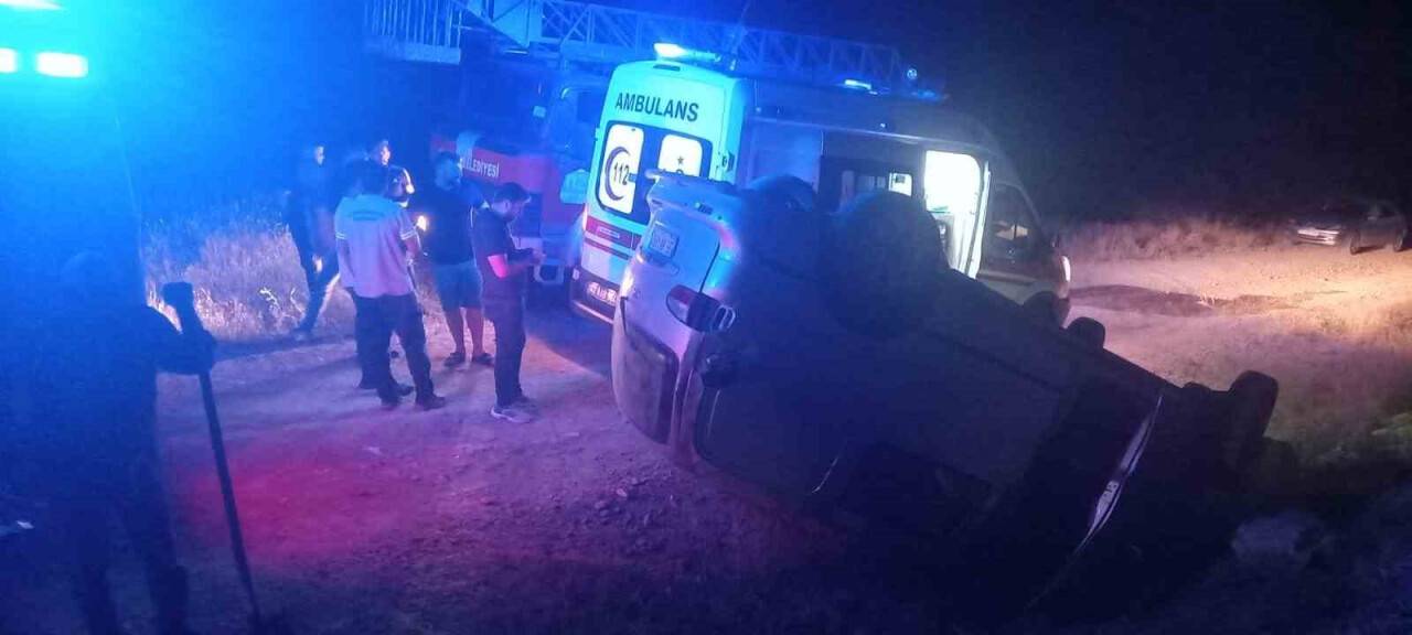 Freni boşalan araç takla attı: 7 yaralı