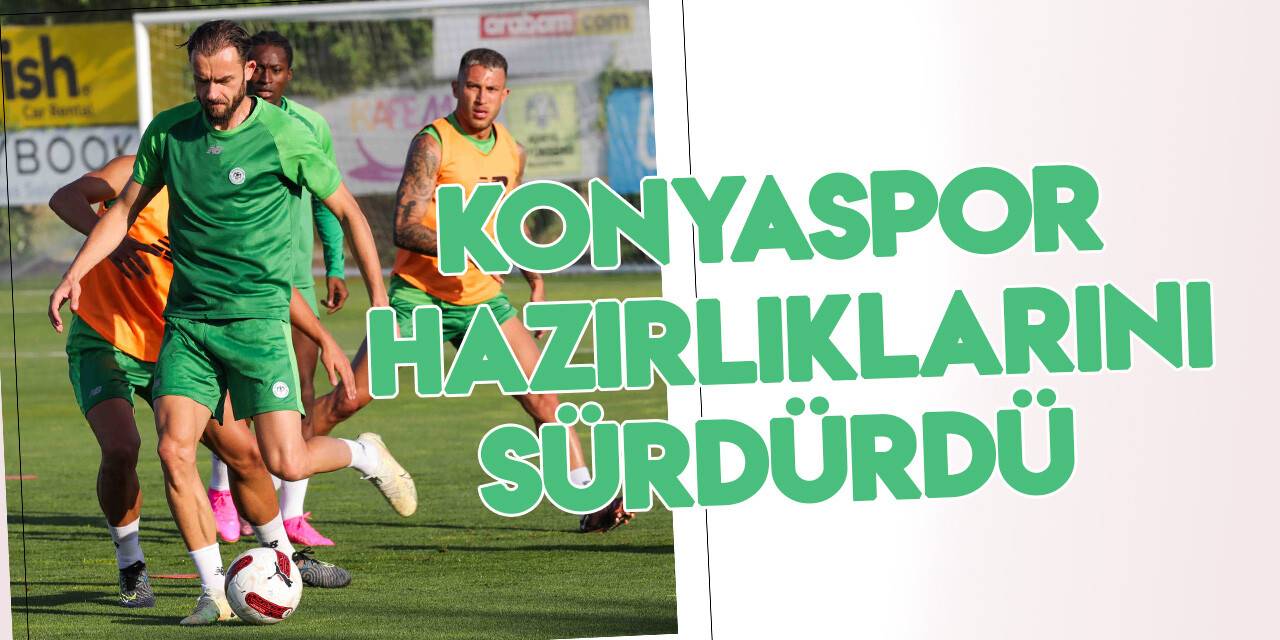 Tümosan Konyaspor, günü çift antrenmanla tamamladı