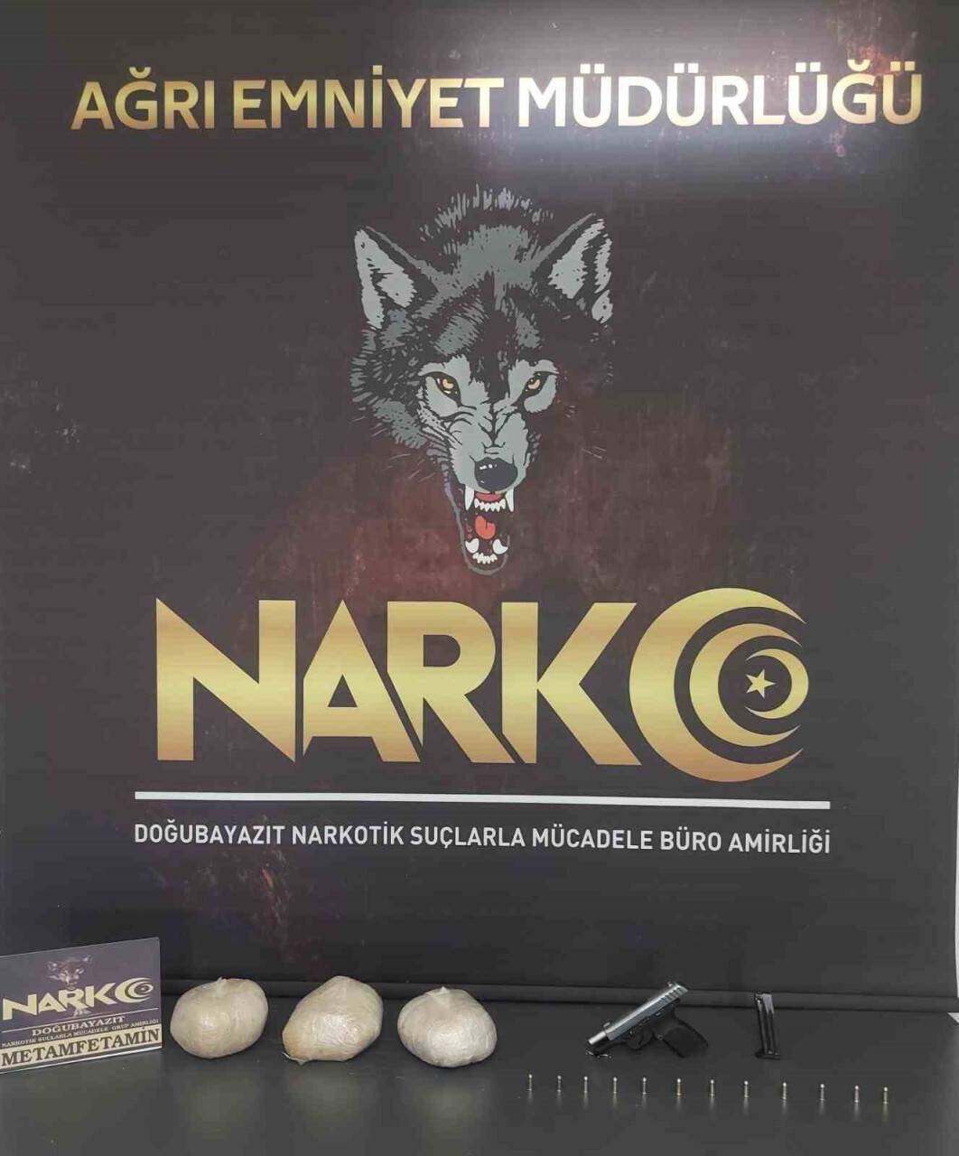 2 kilo 908 gram metamfetamin ele geçirildi