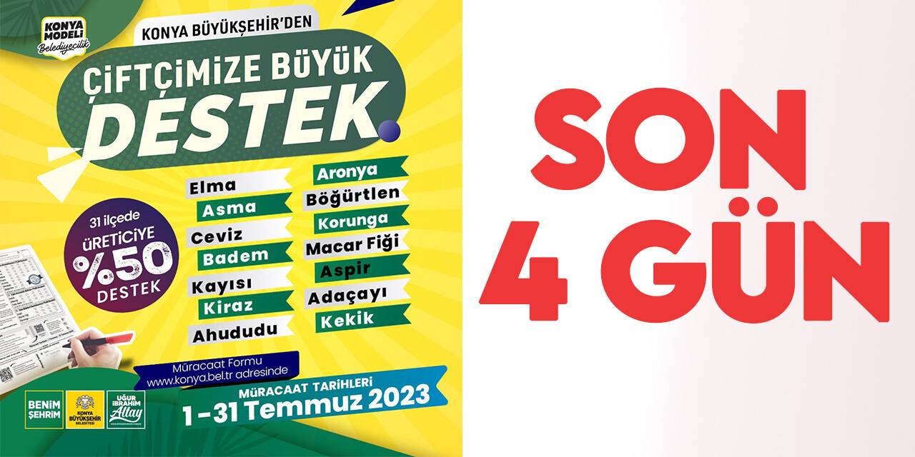 Başkan Altay'dan tarımsal destek kayıtları hatırlatması