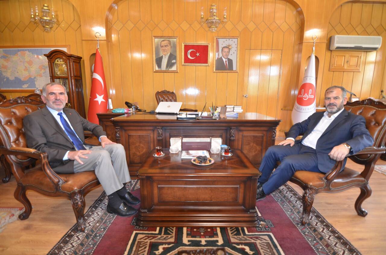 Müftü Derin'den veda ziyareti