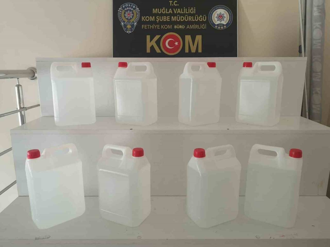 140 litre etil alkol ele geçirildi