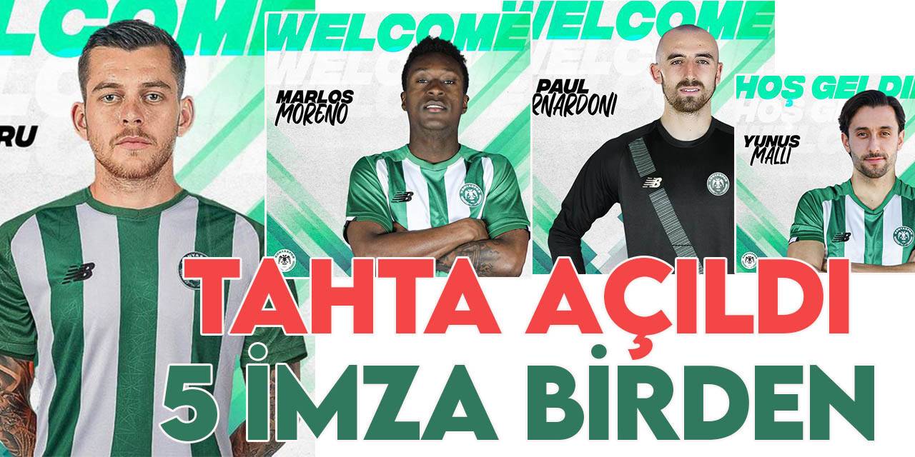 Transfer tahtasını açan Konyaspor’dan 5 imza