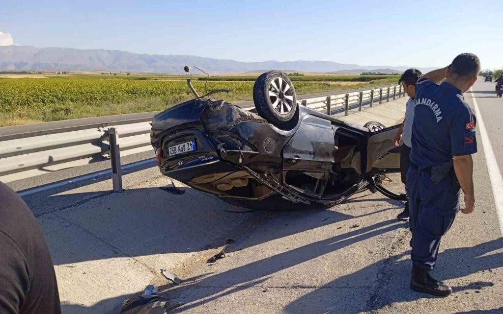 Konya’da otomobil kazası: 1 yaralı