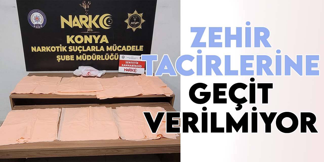 Konya'da narkotik ekiplerinden zehir tacirlerine ağır darbe!