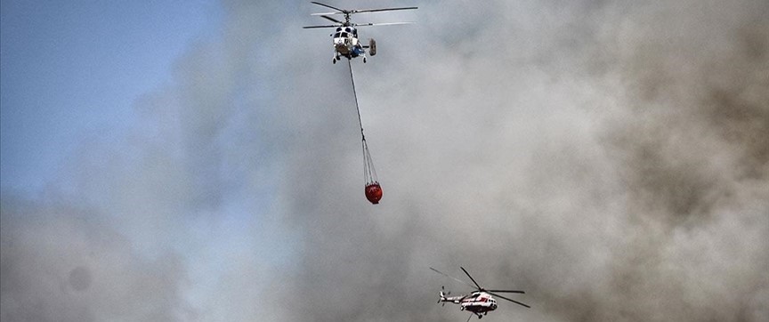 Kaliforniya'da 2 helikopter yangınlara müdahale ederken çarpıştı, 3 ölü
