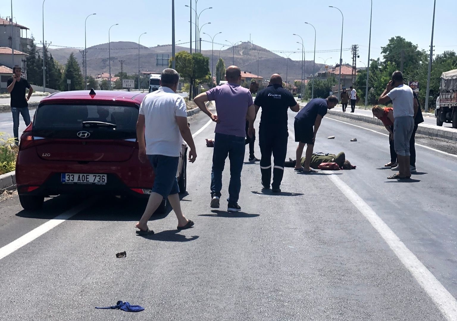 Konya Karapınar'da yaya geçidinde kaza
