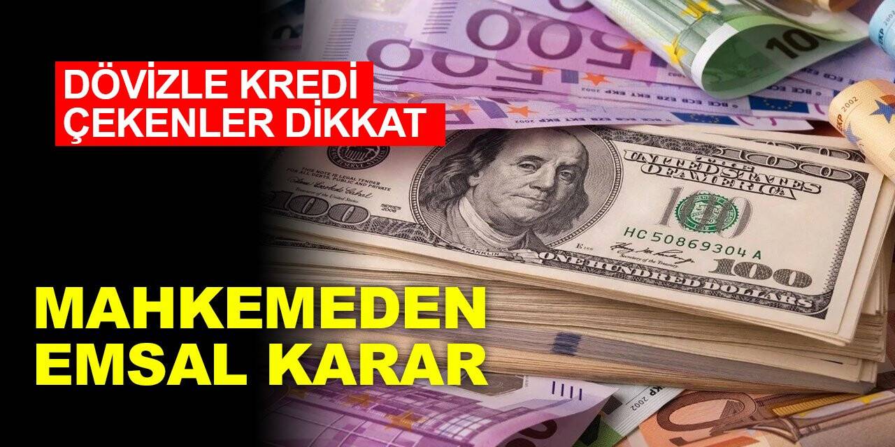 Dövizle kredi çekenler dikkat! Mahkemeden emsal karar çıktı