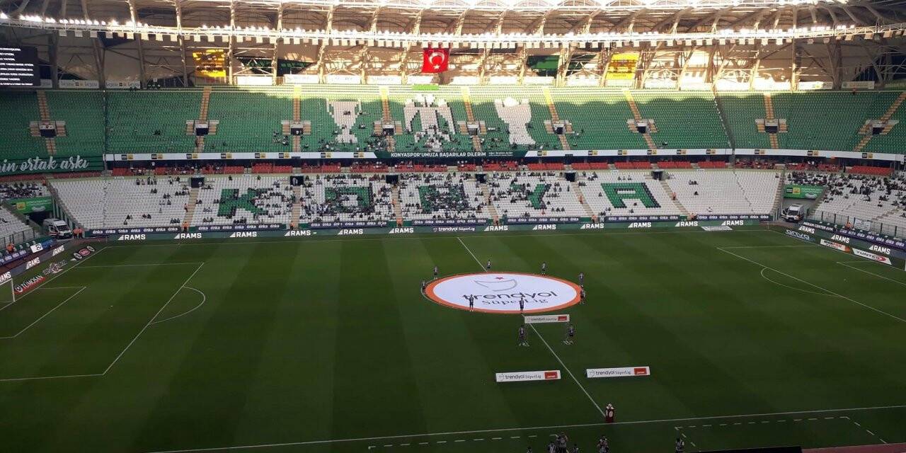 Konyaspor trübünleri boş kaldı