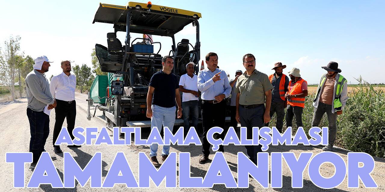 Karatay'da  7,5 kilometrelik asfaltlama çalışması tamamlanmak üzere