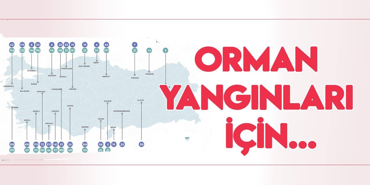 Konya'da orman yangınlarıyla mücadele için 86 gölet ve havuz bulunuyor