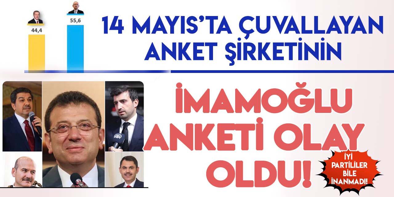 Aksoy Araştırma'nın "İmamoğlu" anketi olay oldu! İmamoğlu'nun yüzünde Rabbi Yessir"ler gören İYİ Partililer bile inanmadı!