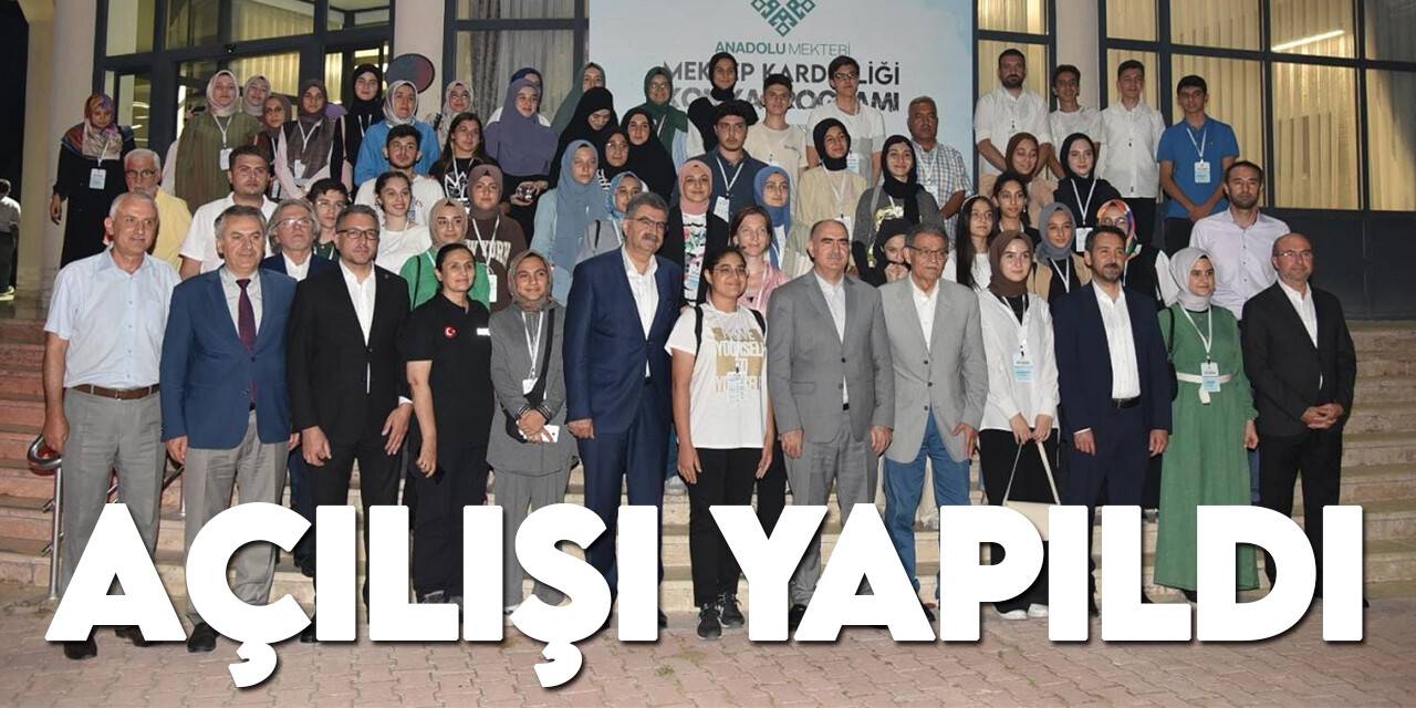 "Mektep Kardeşliği Konya Programı'nın açılışı yapıldı