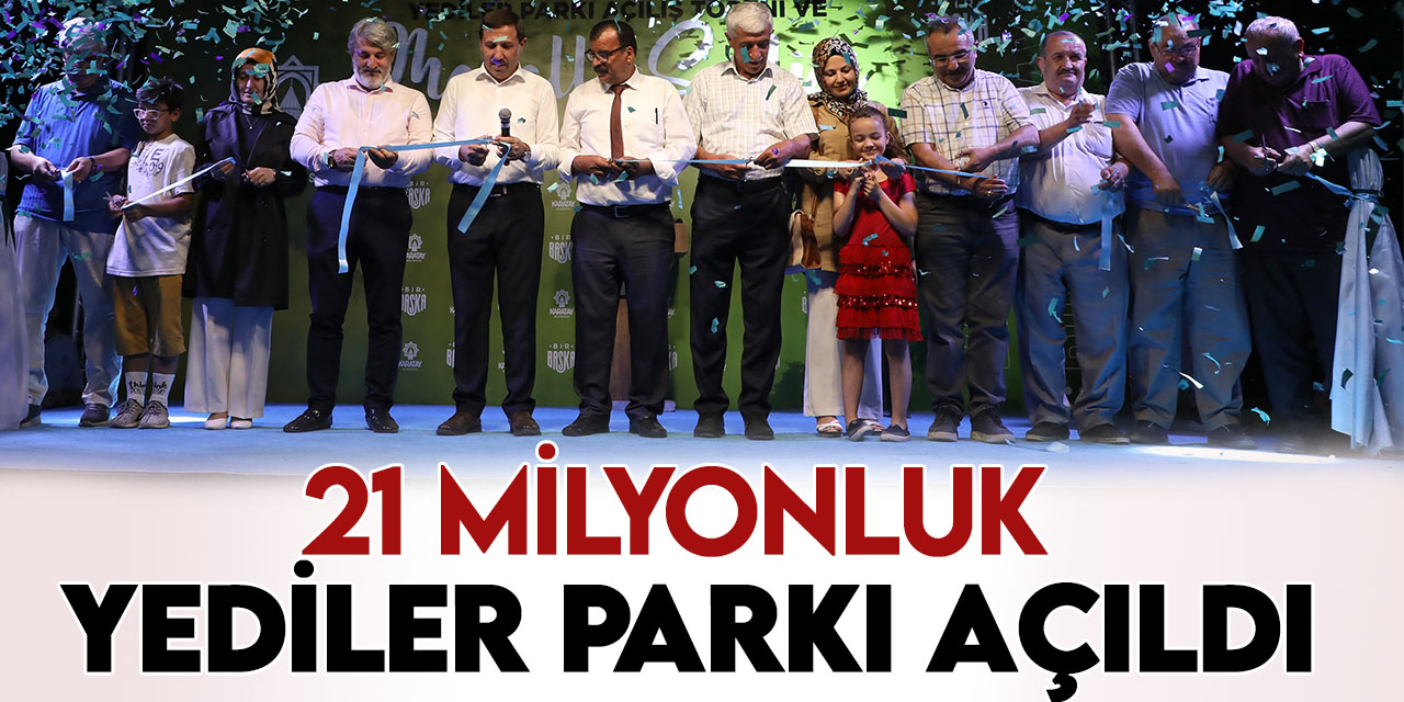 Konya'da 21 milyon liraya mal olan Yediler Parkı açıldı