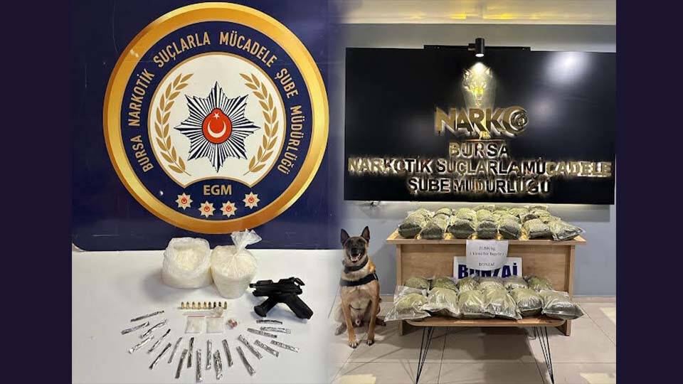 Bursa’da dev uyuşturucu operasyonu: 188 gözaltı