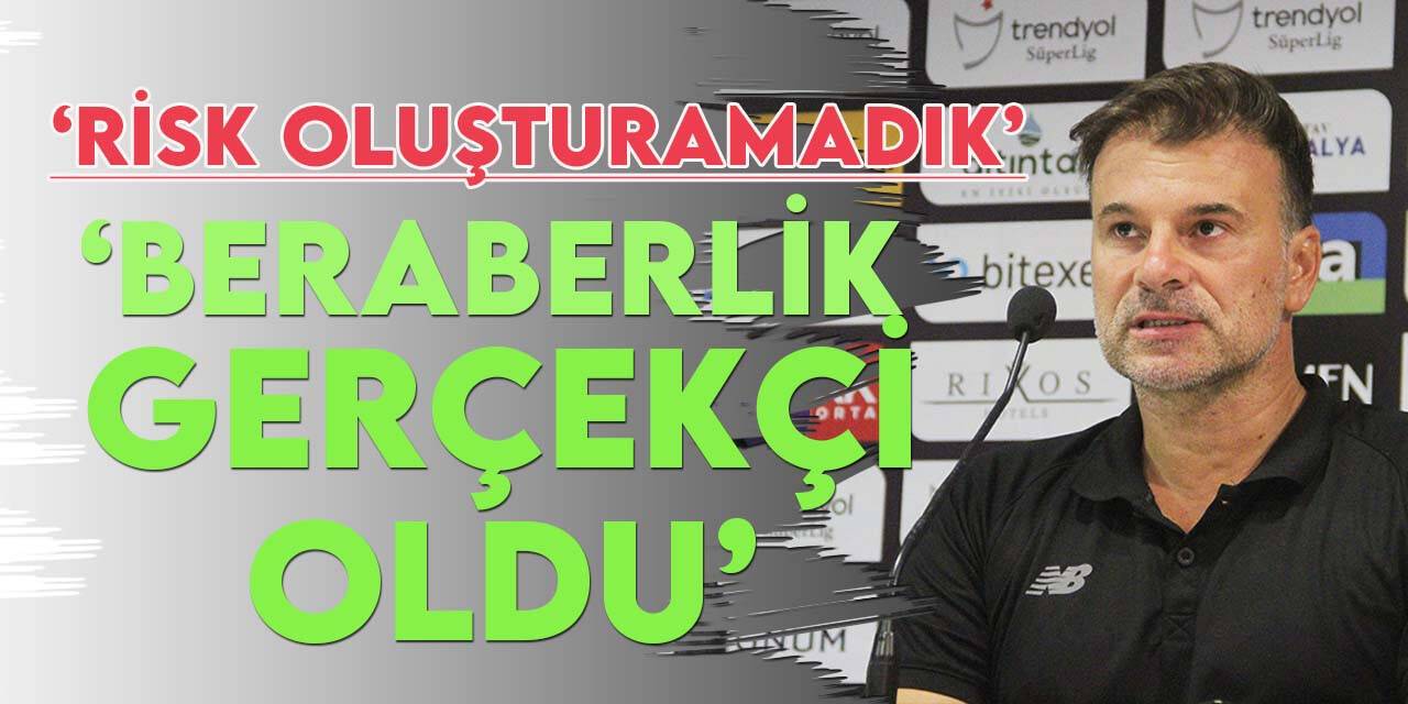 Stanojevic: "Beraberlik gerçek netice oldu"