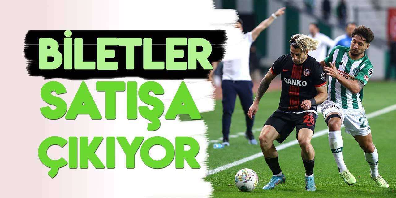 Konyaspor-Gaziantep FK maçı biletleri satışa çıkıyor