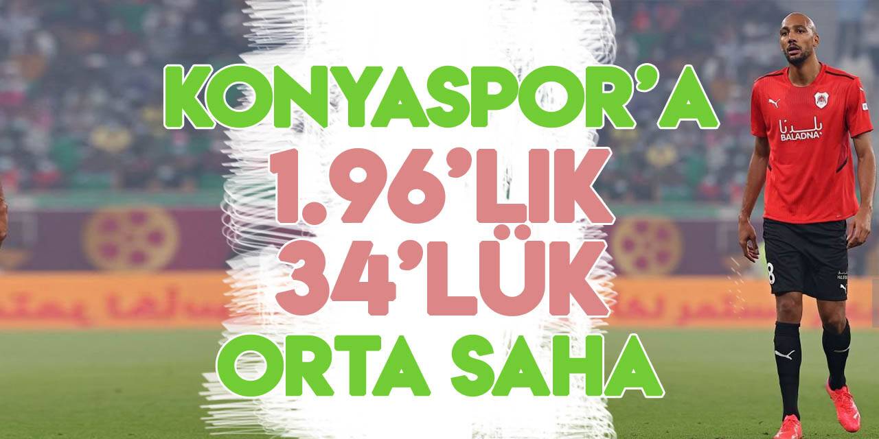 Konyaspor'a  196'lık, 34'lük Fransız orta saha