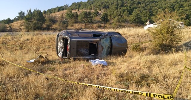 Konya'da otomobil şarampole devrildi, sürücü hayatını kaybetti