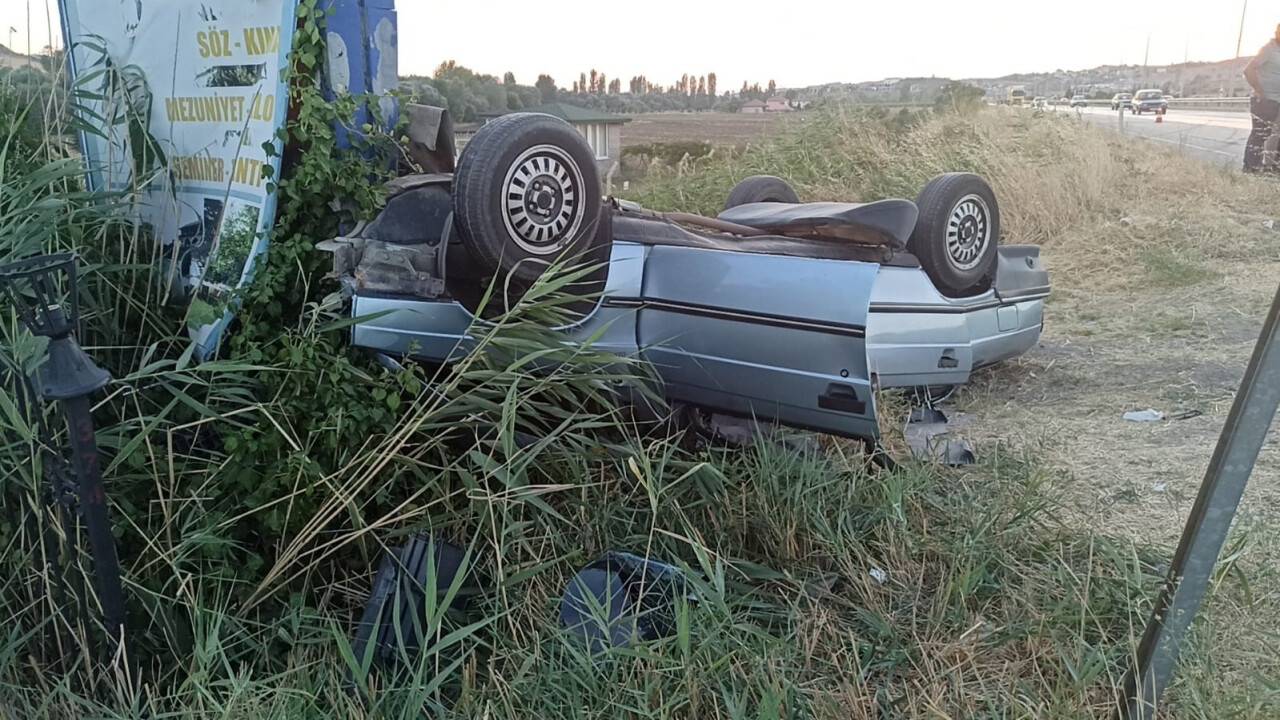 Sürücü ölümden döndü