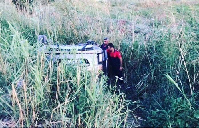 Kontrolden çıkan otomobil takla attı: 5 yaralı