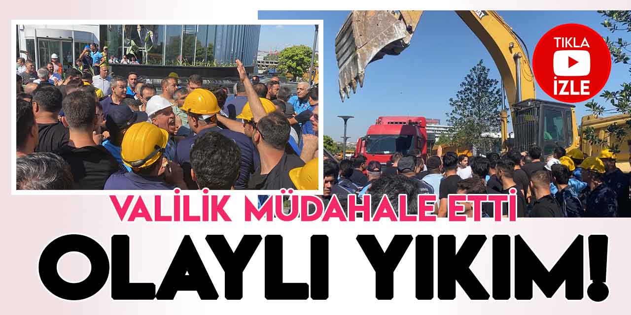 İstanbul Büyükşehir Belediyesi yıkım işleminde gerginlik!  İstanbul Valiliği müdahale etti!