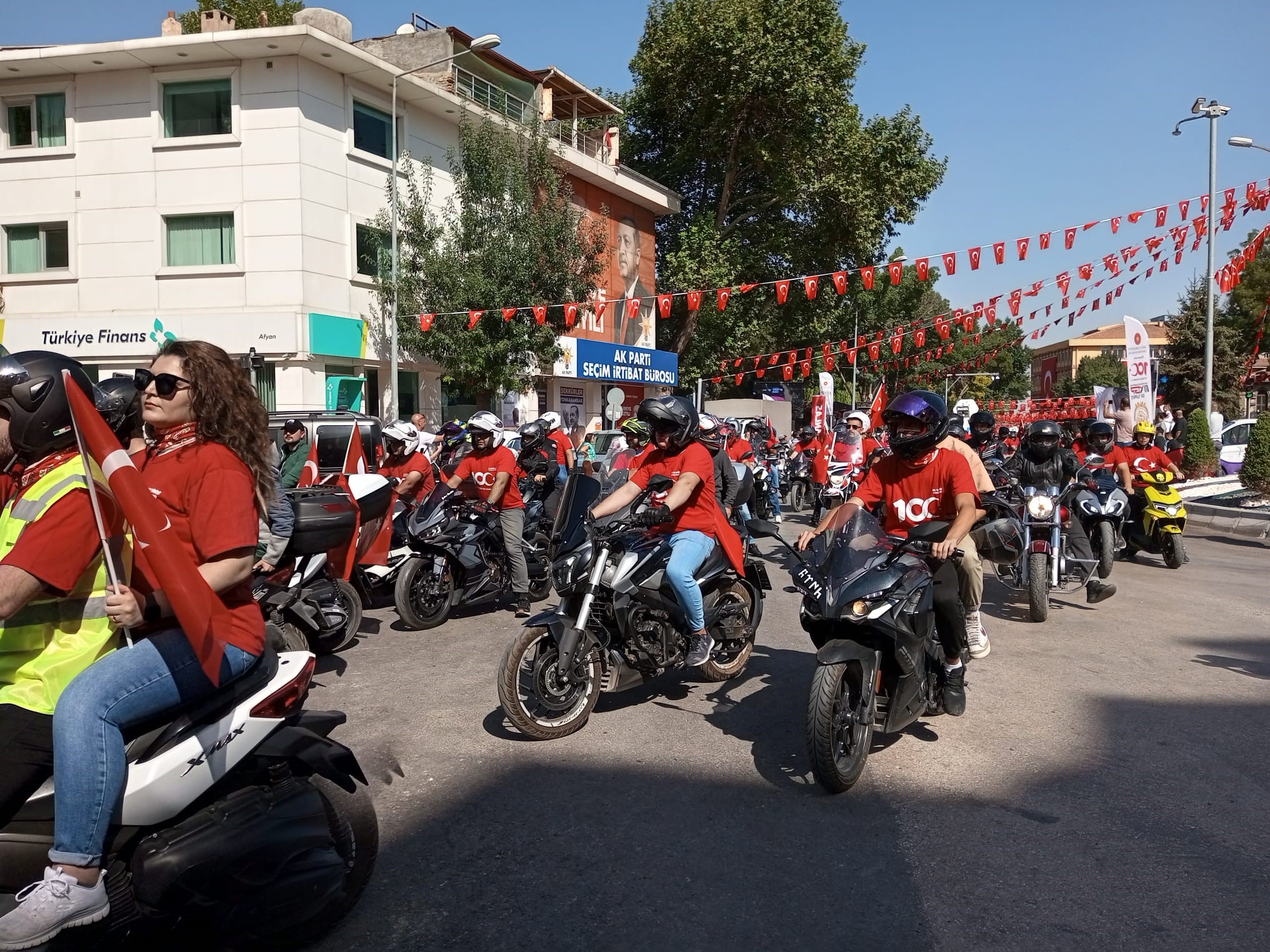 Konyalı motosiklet sürücüleri, 100. Yıl için Afyonkarahisar'dan start verdi