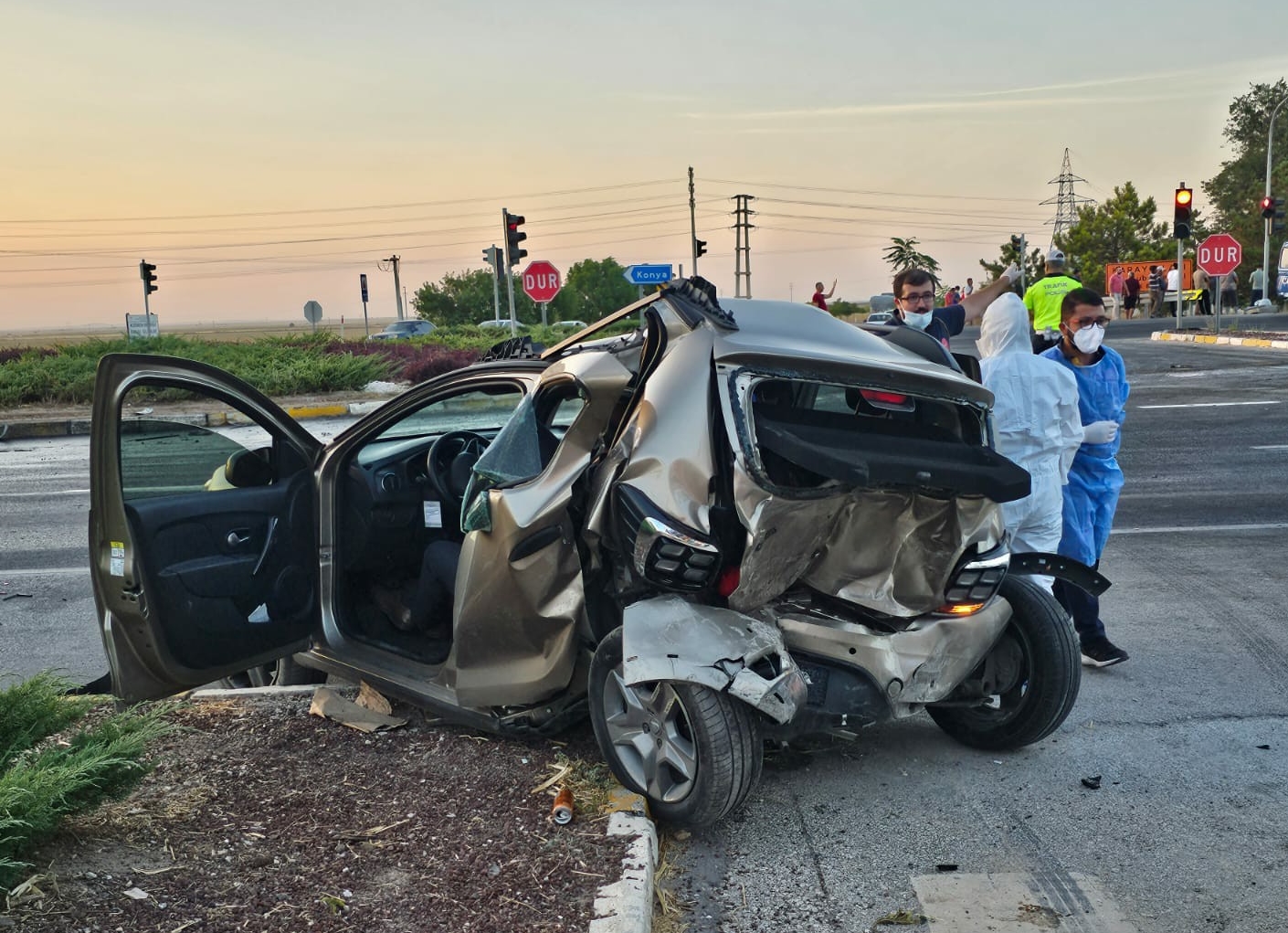 Konya Karatay'da zincirleme trafik kazası