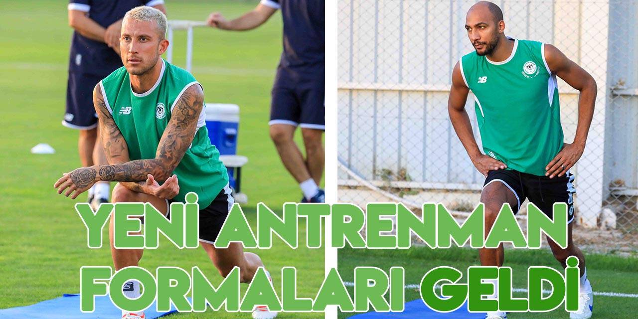 Konyaspor'da yeni antrenman formaları geldi