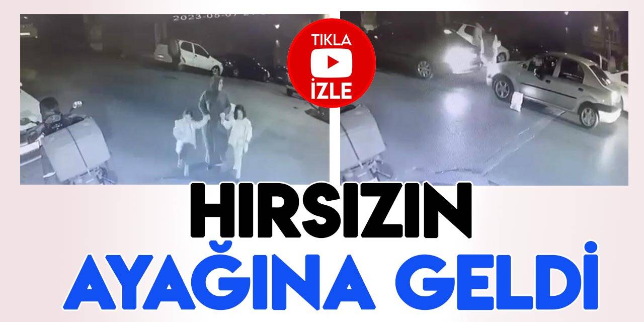 Hırsızın ayağına geldi! Aracından inmeden götürdü!