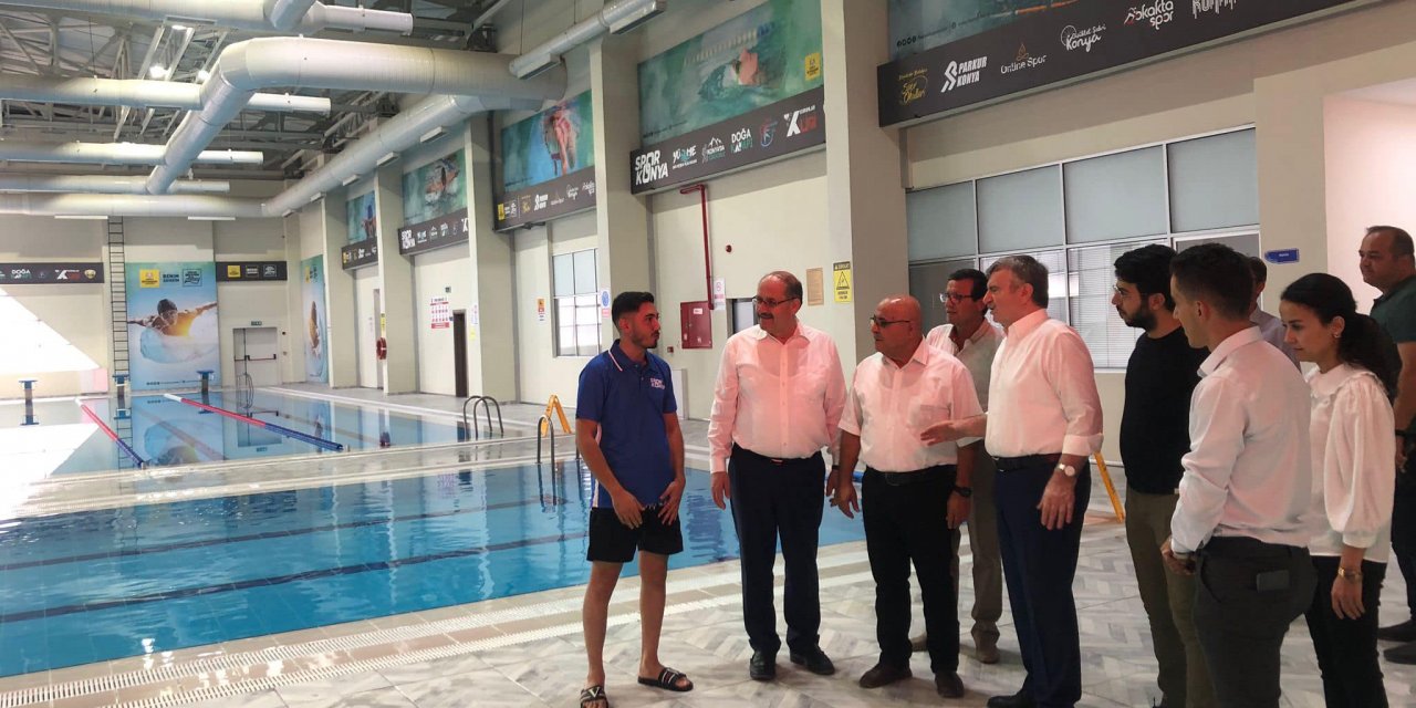 Milletvekili Akyürek, olimpik yüzme havuzunu inceledi