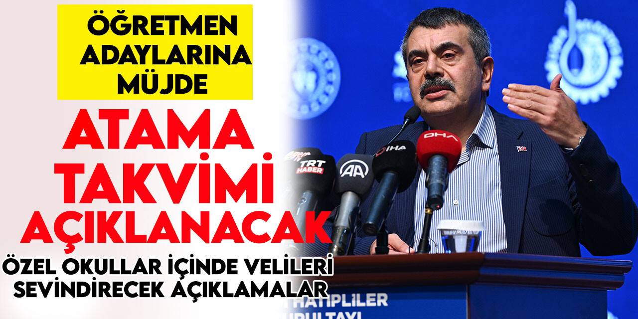 Bakan Tekin'den atama müjdesi! Velileri de sevindirecek açıklamalar