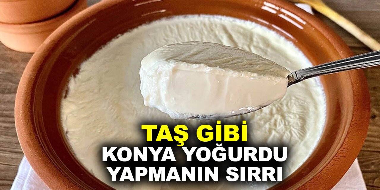 Taş gibi Konya yoğurdu yapmanın sırrı! Konyalılar yoğurdu nasıl yapıyor?
