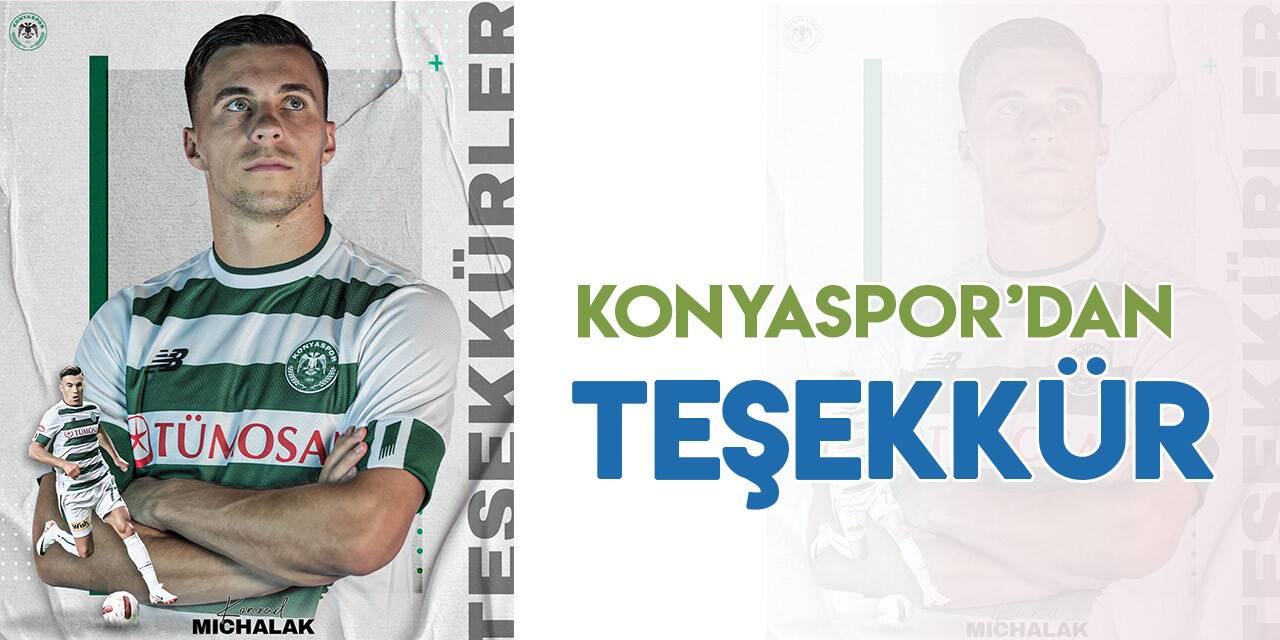 Konyaspor'dan Michalak'a teşekkür