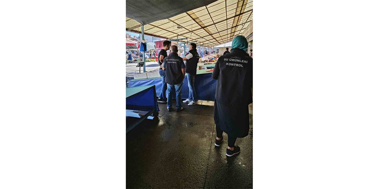 Konya'nın ilçesinde balık denetimi yapıldı