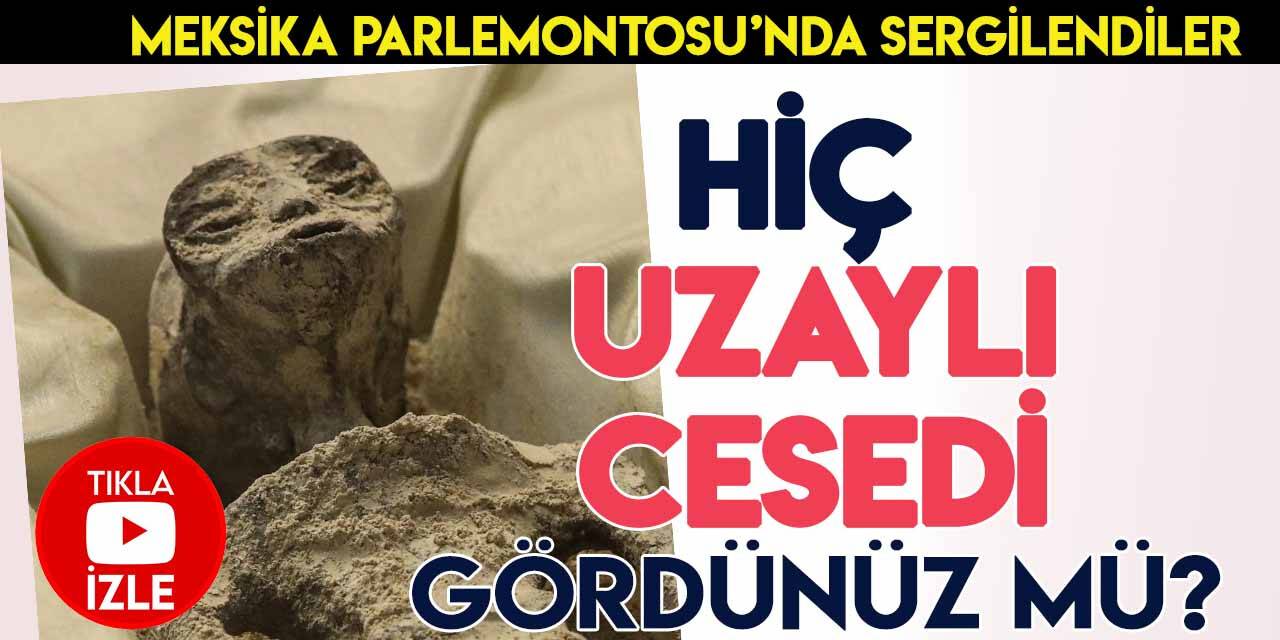 İnsan olmayan uzaylı cesetleri Meksika Parlemontosu'nda sergilendi