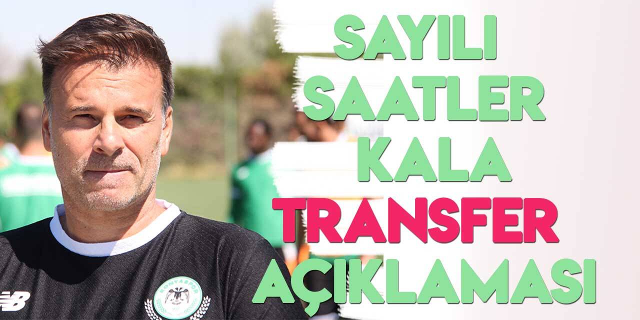 Konyaspor Teknik Direktörü Stanojevic'ten "transfer" açıklaması