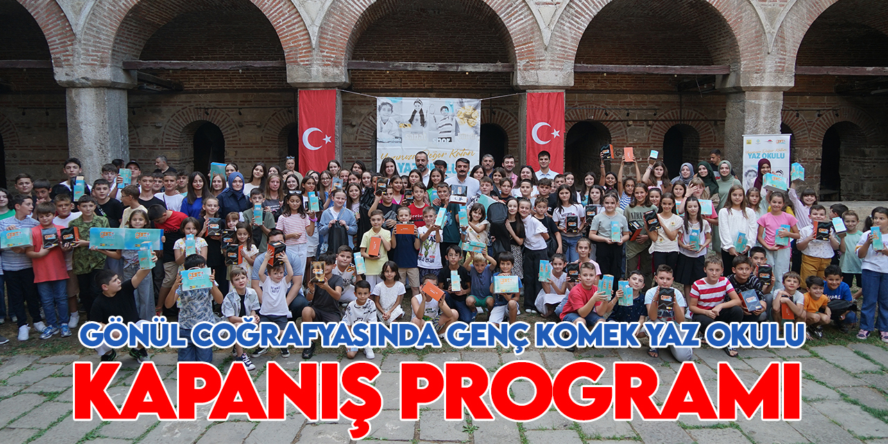 Konya Büyükşehir'in gönül coğrafyasında Genç KOMEK Yaz Okulu kapanış programı