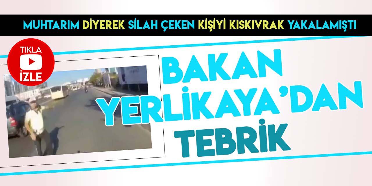 Bakan Yerlikaya’dan komiser yardımcısına ve motorlu kuryeye tebrik