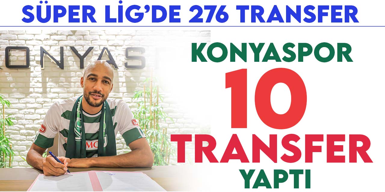 Konyaspor en az transfer yapan 5 takım arasında yer aldı