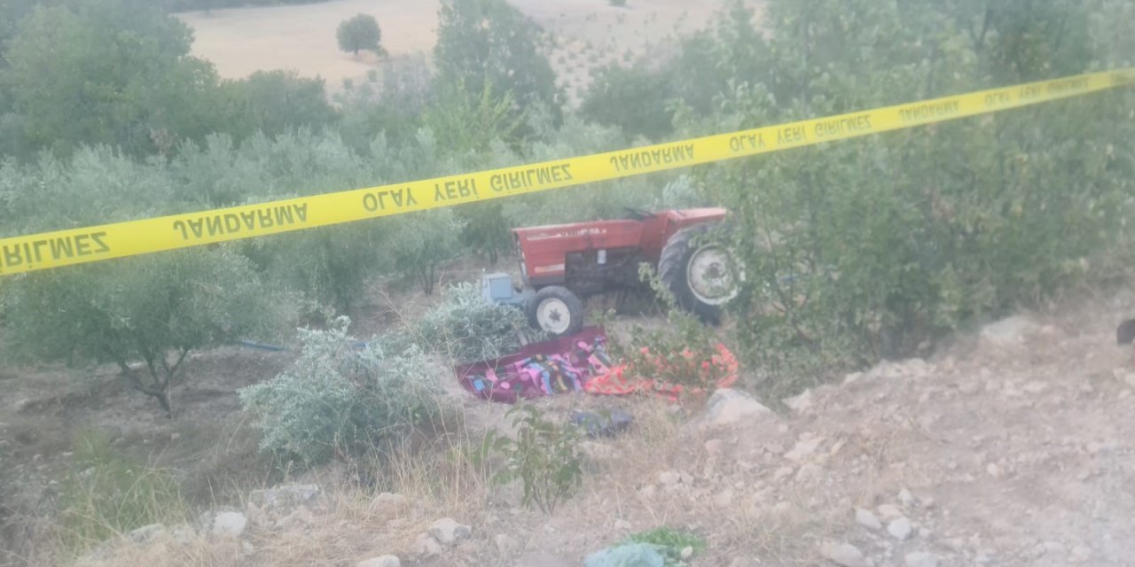Traktör bahçeye devrildi: 2 ölü 1 yaralı